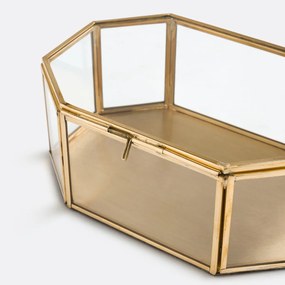 Γυάλινη και ορειχάλκινη βιτρίνα Uyova