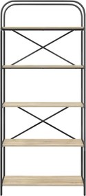 vidaXL Ράφι Βιβλίων Δρύς Sonoma 80 x 30 x 183 εκ Επεξεργασμένο ξύλο