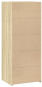 vidaXL Ντουλάπι Sonoma Δρυός 50x41x124 εκ. από Επεξεργασμένο Ξύλο