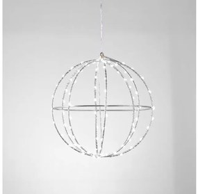 Χριστουγεννιάτικη Μπάλα με 144 Mini LED Φ30 ACA-X0614424226-Ασημί X0614424226