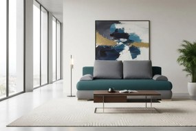 Καναπές - κρεβάτι Ribod-Γαλάζιο - Γκρι