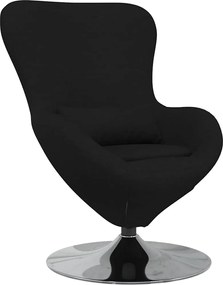 vidaXL Κάθισμα-αυγό Μαύρο 63 x 73 x 90 εκ ύφασμα