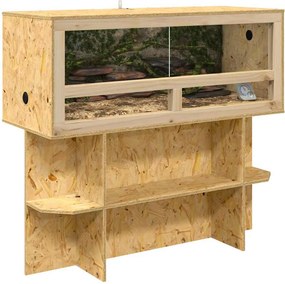 vidaXL Βάση Terrarium με ράφι Καφέ 100 x 40 x 50 cm OSB