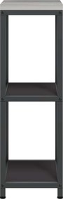 vidaXL Ράφι Κουζίνας HATTEM Μαύρο 30 x 50 x 92 εκ Ατσάλι