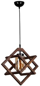 Φωτιστικό Οροφής Berlin 534LUN3121 Φ43x80cm 1xE27 40W Walnut Opviq