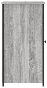 vidaXL Κομοδίνο Γκρι Sonoma 32 x 42 x 80 εκ. από Επεξεργασμένο Ξύλο