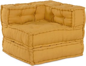vidaXL Μοντέρνο Καναπέ Κίτρινο 70x70x54 Υφασμάτινο