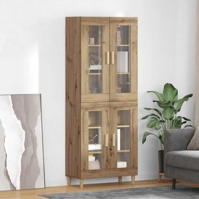 vidaXL Highboard Artisan Oak 69,5 x 34 x 180 εκ. Επεξεργασμένο ξύλο