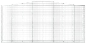 vidaXL Συρματοκιβώτιο Τοξωτό 400x50x180/200εκ. από Γαλβανισμένο Χάλυβα