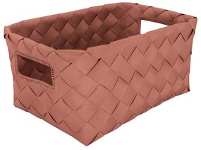 Καλάθι Αποθήκευσης Aspera M 18,5x12x28cm Terracotta Kleine Wolke Polyethylene