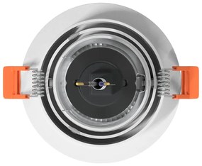 vidaXL Spotlights με προβολείς 6 pcs Λευκό 9 x 9 x cm Αλουμίνιο