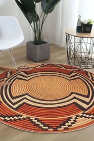 Χαλί WOOPAMUK512 Orange Conceptum Hypnose 90X90cm Round