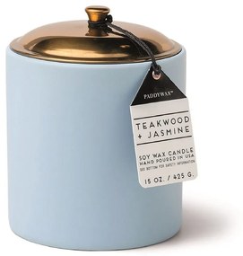 Κερί Σόγιας Αρωματικό Hygge Teakwood And Jasmine 425gr Σε Κεραμικό Δοχείο Με Καπάκι Paddywax Κερί Σόγιας