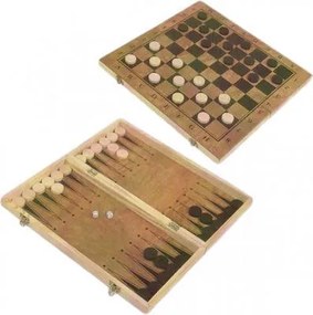 3 σε 1 Σκάκι από Ξύλο 48x48cm
