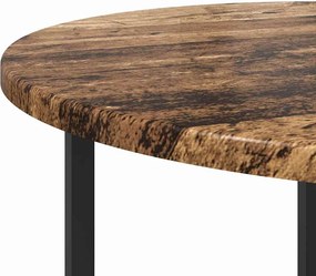 vidaXL Σετ βοηθητικά τραπεζάκια 2 pcs Παλιό ξύλο και μαύρο