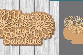 Σετ των 2 Intra απο ξύλο plywood 3mm-4mm πάχος – Sunshine 3 Δίασταση  20x20 cm INTRAFABR-106688225