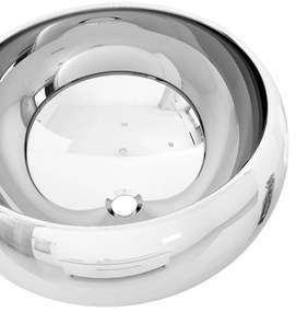 vidaXL Νιπτήρας Ασημί 40 x 15 εκ. Κεραμικός