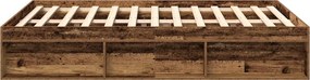 vidaXL Πλαίσιο κρεβατιού χωρίς στρώμα 120x190 εκ. Επεξεργασμένο Ξύλο