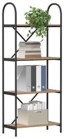 vidaXL Ράφι Βιβλίων artisan δρυς 60 x 30 x 146 εκ Επεξεργασμένο ξύλο