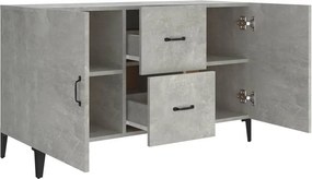 vidaXL Ντουλάπι Γκρι Σκυροδέματος 100 x 36 x 60 εκ. Επεξεργασμένο Ξύλο