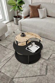 Stewehome Τραπεζάκι Σαλονιού 2 τεμαχίων (Δρυς) 70x70x38 cm