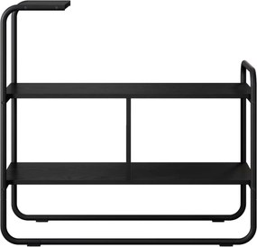 vidaXL Τραπέζι κονσόλας Μαύρη Δρυς 80 x 35 x 75 cm Επεξεργασμένο Ξύλο
