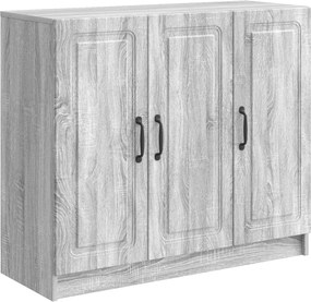 vidaXL Πλαϊνό γραφείο Γκρι Sonoma 89 x 34,5 x 77 εκ.