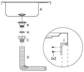 ΝΕΡΟΧΥΤΗΣ + ΠΟΔΙΑ ΣΕΤ ΑΣΗΜΙ 600X500X155 ΧΙΛ. ΑΝΟΞΕΙΔΩΤΟ ΑΤΣΑΛΙ 147230