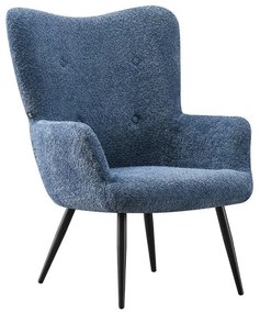 Armchair with Metal Legs C-06 Fylliana Light Blue 80x75x97 cm