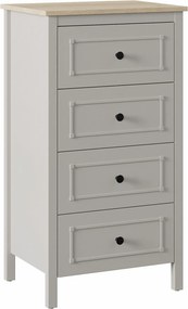 Συρταριέρα Γκρι / Δρυς PEFLO 60x48x110.3