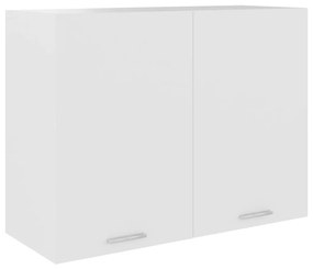 vidaXL Κρεμαστό Ντουλάπι "Lyon" Λευκό 80x31x60 εκ. από Τεχνητό Ξύλο