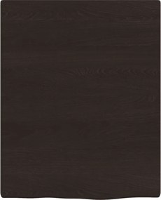 vidaXL Πάγκος Μπάνιου Σκούρο Καφέ 40x50x2 εκ. Επεξ. Μασίφ Ξύλο