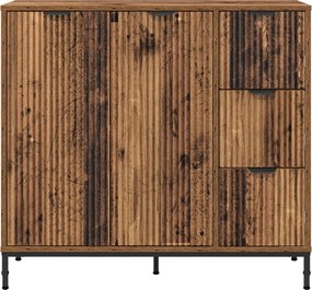 VidaXL Πλαϊνό γραφείο Παλιό ξύλο 89,5 x 33 x 82 εκ. Επεξεργασμένο Ξύλο