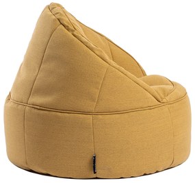 Πουφ Πολυθρόνα ArteLibre LINDE Κίτρινο Ύφασμα 70x75cm