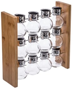 Βαζάκια Μπαχαρικών (Σετ 12τμχ) Σε Σταντ S-D Spices Rack 146666