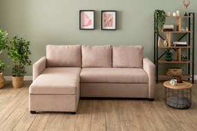 Corner Sofa-Bed Kado - Mink Mink