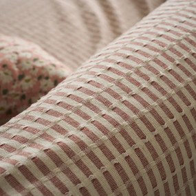 Ριχτάρι Πολυθρόνας (180x180) Gofis Home Elysia Silver Dusty Rust 531/02