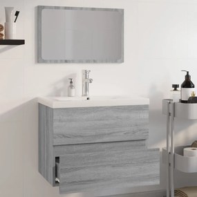 vidaXL Σετ Επίπλων Μπάνιου Γκρι Sonoma Επεξεργασμένο Ξύλο