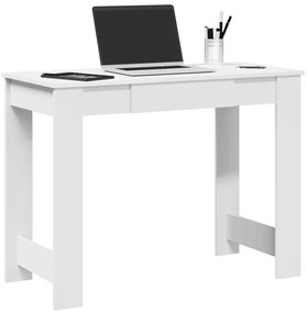 Γραφείο vidaXL Λευκό 100x45x75 cm Κατασκευασμένο ξύλο