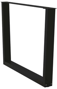 vidaXL Πόδια Τραπεζαρίας Σχήματος V 2 τεμ. Μαύρο 100x (72-73,3) εκ. Ατσάλι