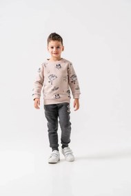 Stewehome Σετ φόρμας αγοριού με τυπωμένο σχέδιο και τρεις κλωστές (2-3 ετών)