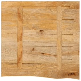 vidaXL Επιφάνεια Τραπεζιού 40x40x2,5 εκ. Live Edge Μασίφ Ξύλο Μάνγκο