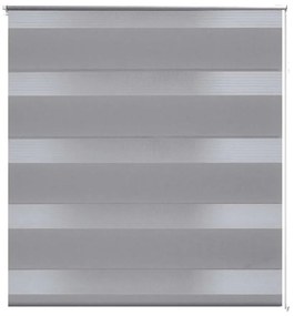 vidaXL Σύστημα Σκίασης Ρόλερ Zebra Γκρι 50 x 100 εκ.
