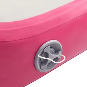vidaXL Στρώμα Ενόργανης Φουσκωτό Ροζ 300 x 100 x 15 εκ. PVC με Τρόμπα