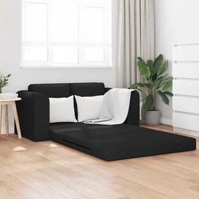 vidaXL Κρεβάτι καναπές Μαύρο 148 x 71 x 83 εκ. ύφασμα