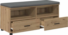 vidaXL Παγκάκι Χαλωρίου Τεχνίτικη Δρυς 100 x 38 x 46 εκ