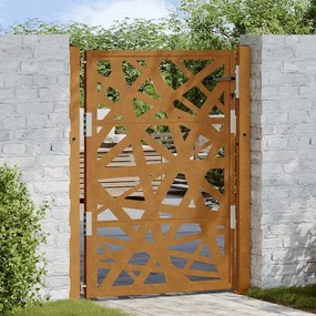Πύλη κήπου 105x130 cm από χάλυβα καιρικές συνθήκες Light Design - Καφέ