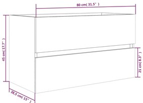 ΝΤΟΥΛΑΠΙ ΝΙΠΤΗΡΑ ΚΑΠΝΙΣΤΗ ΔΡΥΣ 80X38,5X45 ΕΚ. ΕΠΕΞΕΡΓ. ΞΥΛΟ 815651