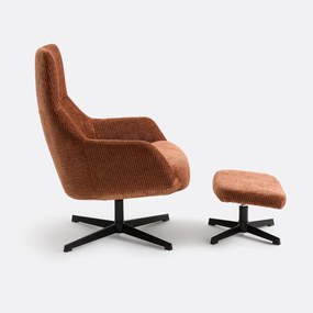 Περιστρεφόμενη πολυθρόνα με υποπόδιο, Roye