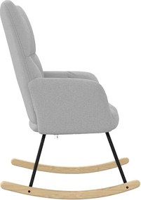 vidaXL Κουνιστή καρέκλα Cloud Grey Fabric